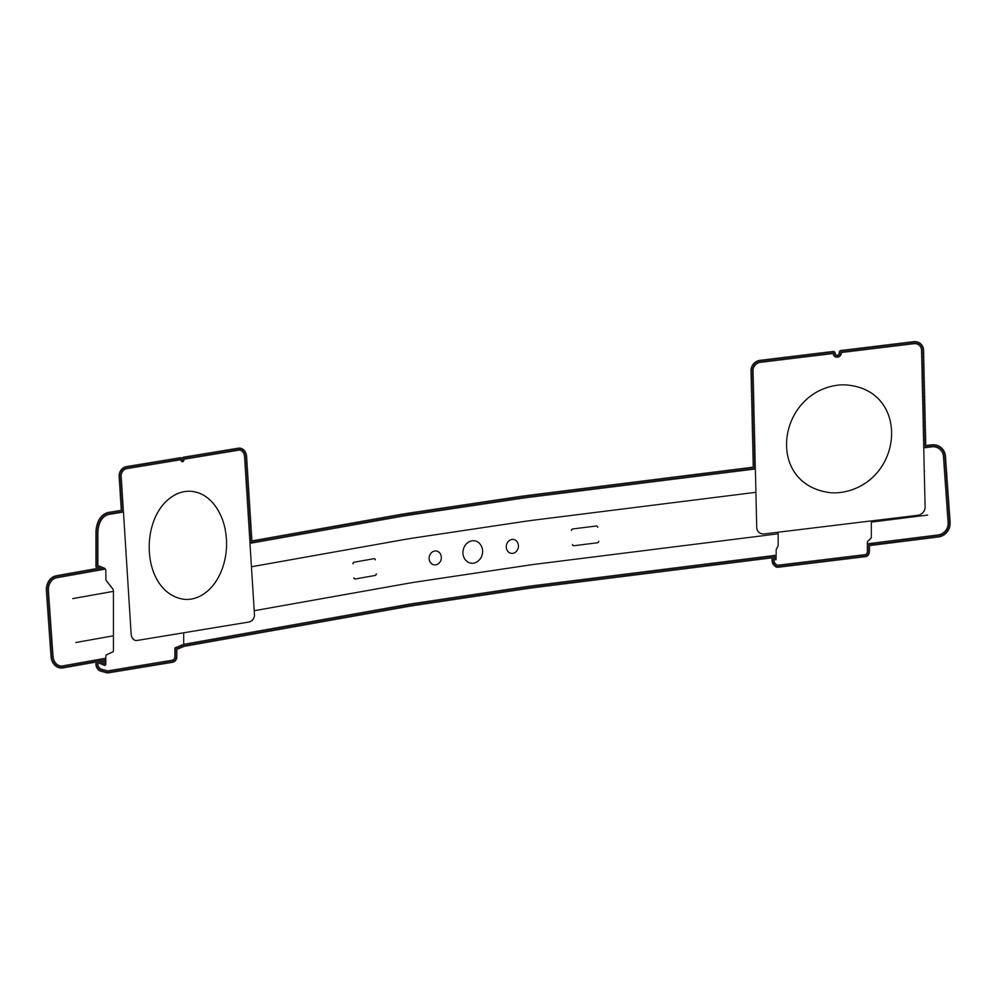 Ergotron LX Pro Dual Display Bow End Whi