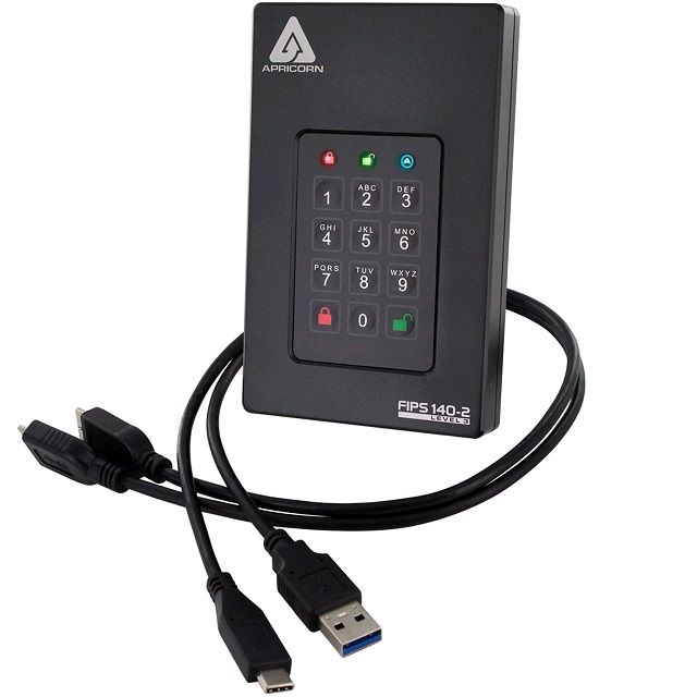 Apricorn Secure Storage Aegis Fortress L3 Ssd 16TB