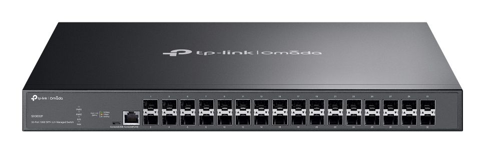 Tp-link Omada 32-PORT Managed 10GE L2+ Rack Switch, SFP+(32), 5YR, image 1 of 5