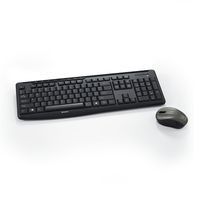 Wireless Silent Keyboard Mouse Combo Blk