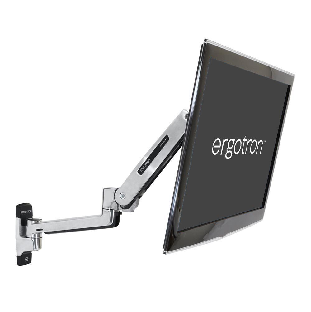 Ergotron LX Sit Stand Wall Mount Lcd Arm Polished