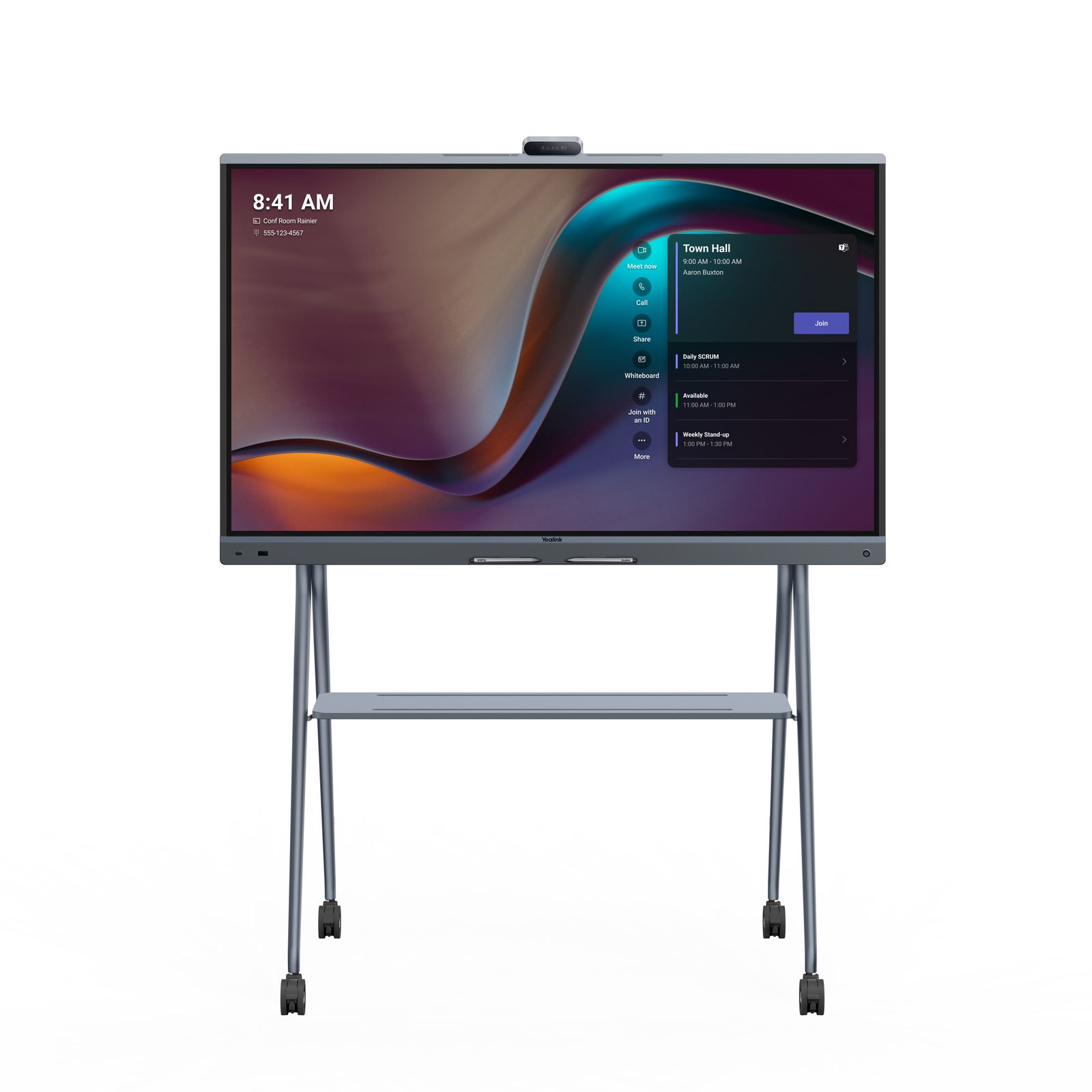 Yealink (MB65PRO-A02) 65" Pro Interactive 4K Board, 3*50MP Cam, Wall Mount Not Included, image 1 of 2