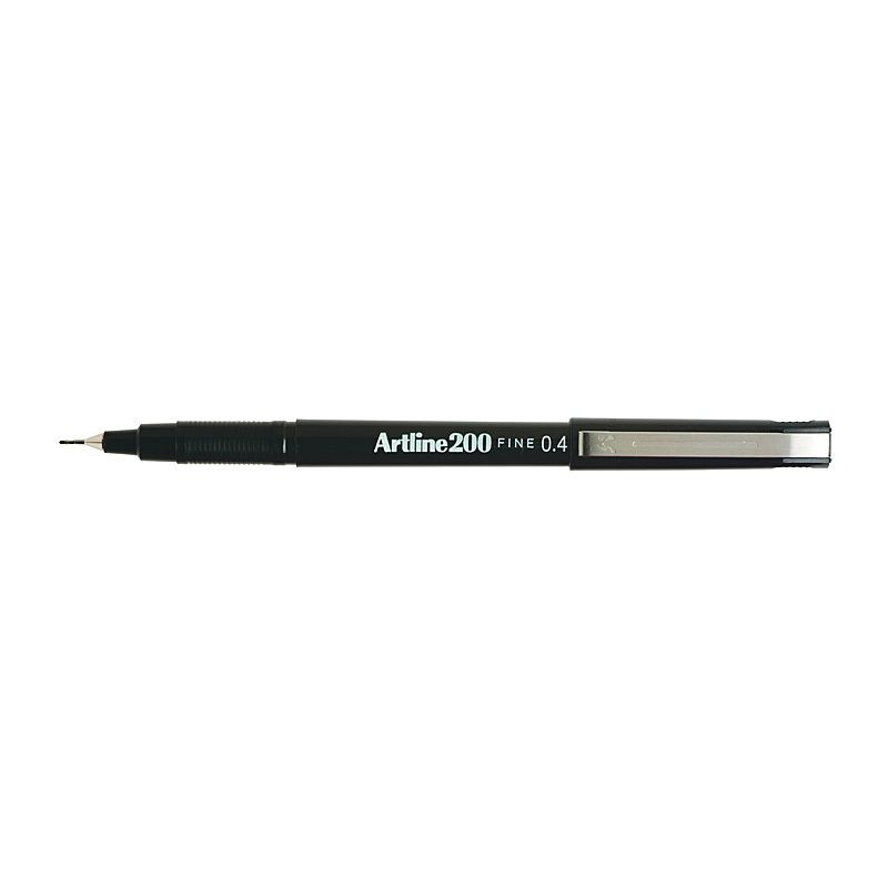 Artline 200 Fline Pen Blk BX12