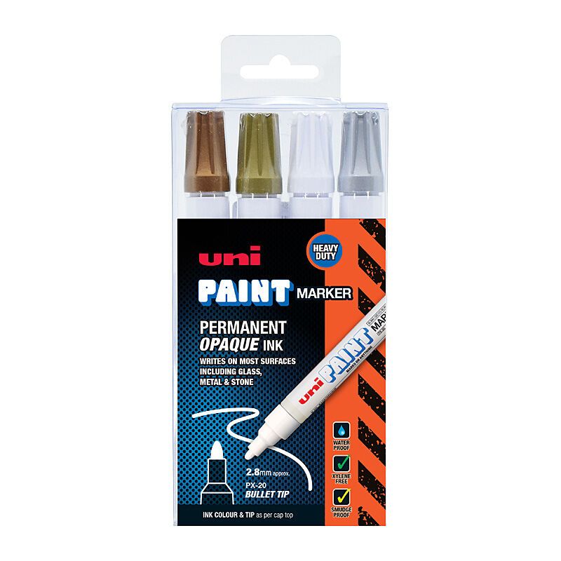 Uni Paint Mrk PX20 Shn Ind PK4