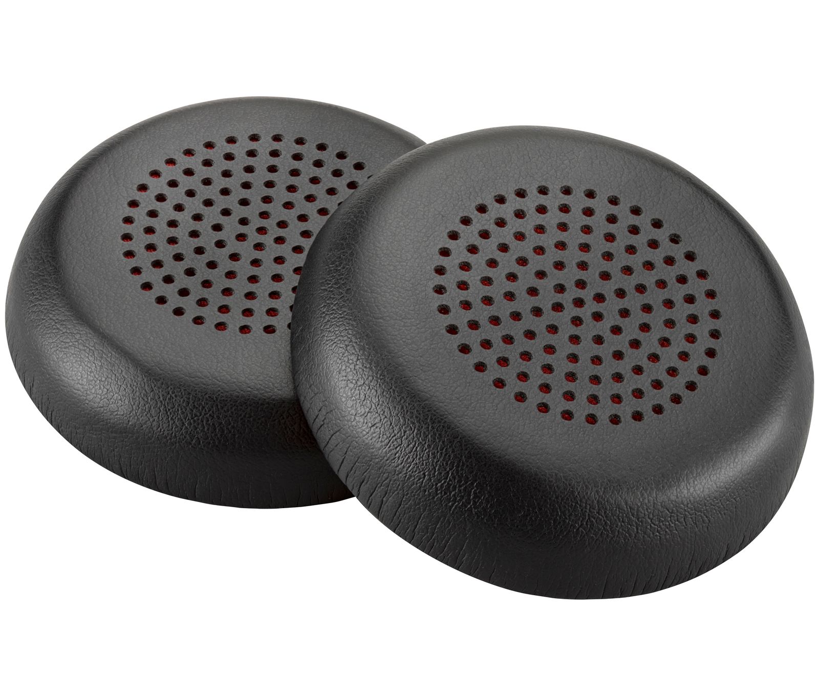 HP Poly Spare Ear Cushions, Qty 2, Leatherette, Black Focus 2, image 1 of 2