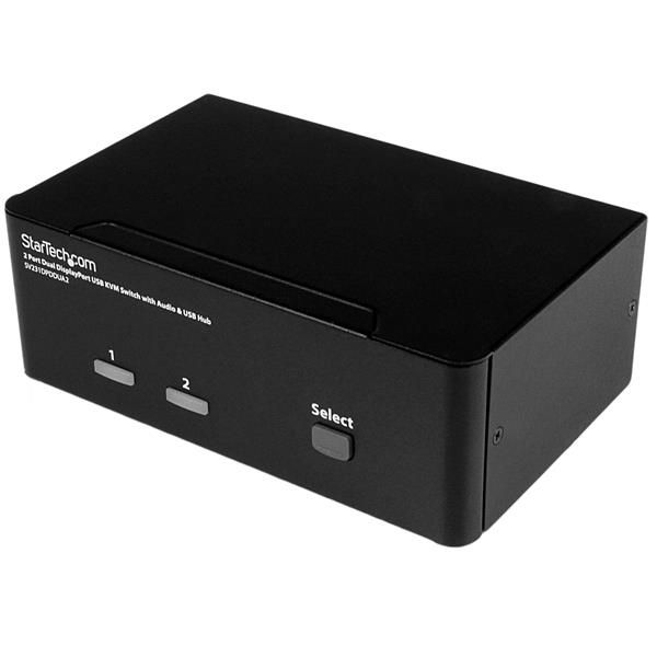 Startech 2 Port Dual Displayport Kvm Switch, 4K(60HZ), Usb, Hotkey, 2YR, image 1 of 6
