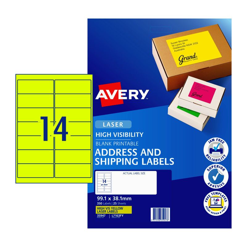 AV Lsrlbl YL L7163F Y14UP PK25, image 1 of 2