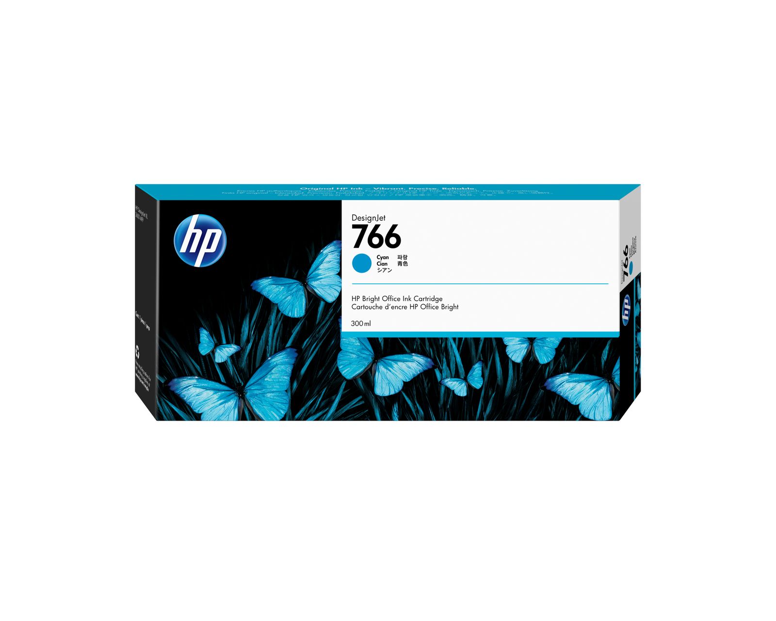 HP 766 300ML Cyan Designjet Ink Cartridge - XL 3600