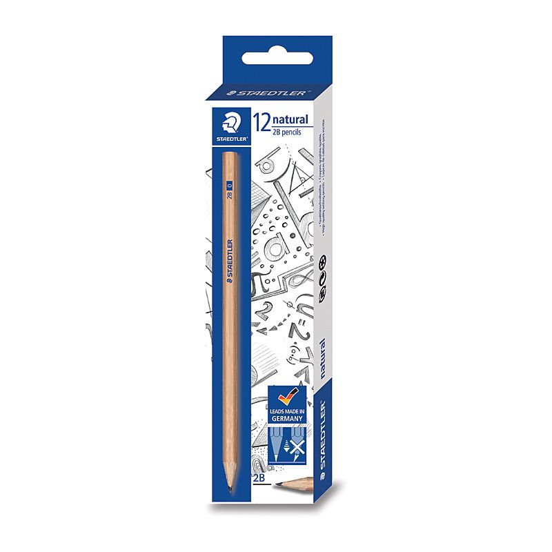 Staedtler Natural Penc 2B BX12
