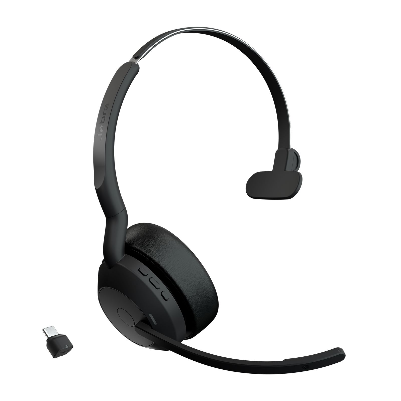 Jabra Wireless EVOLVE2 55 UC Mono Bluetooth Anc HEADSET+LINK390C, Usb-c, image 1 of 3