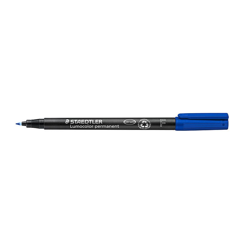 Staed Perm Marker Fin Blu BX10