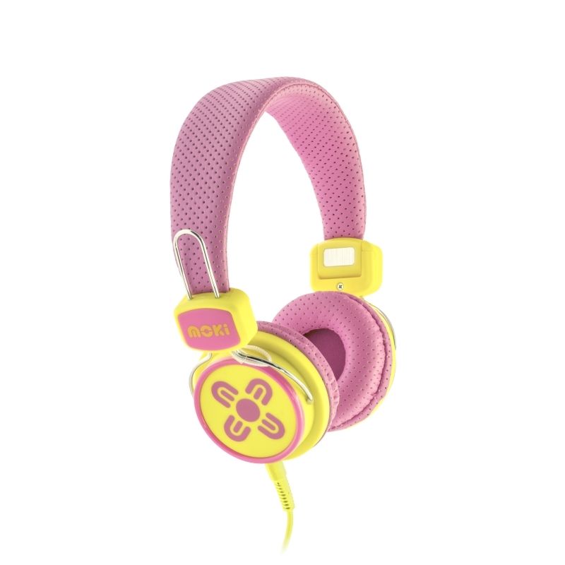 Moki Kids Safe Headphone Pk/yl