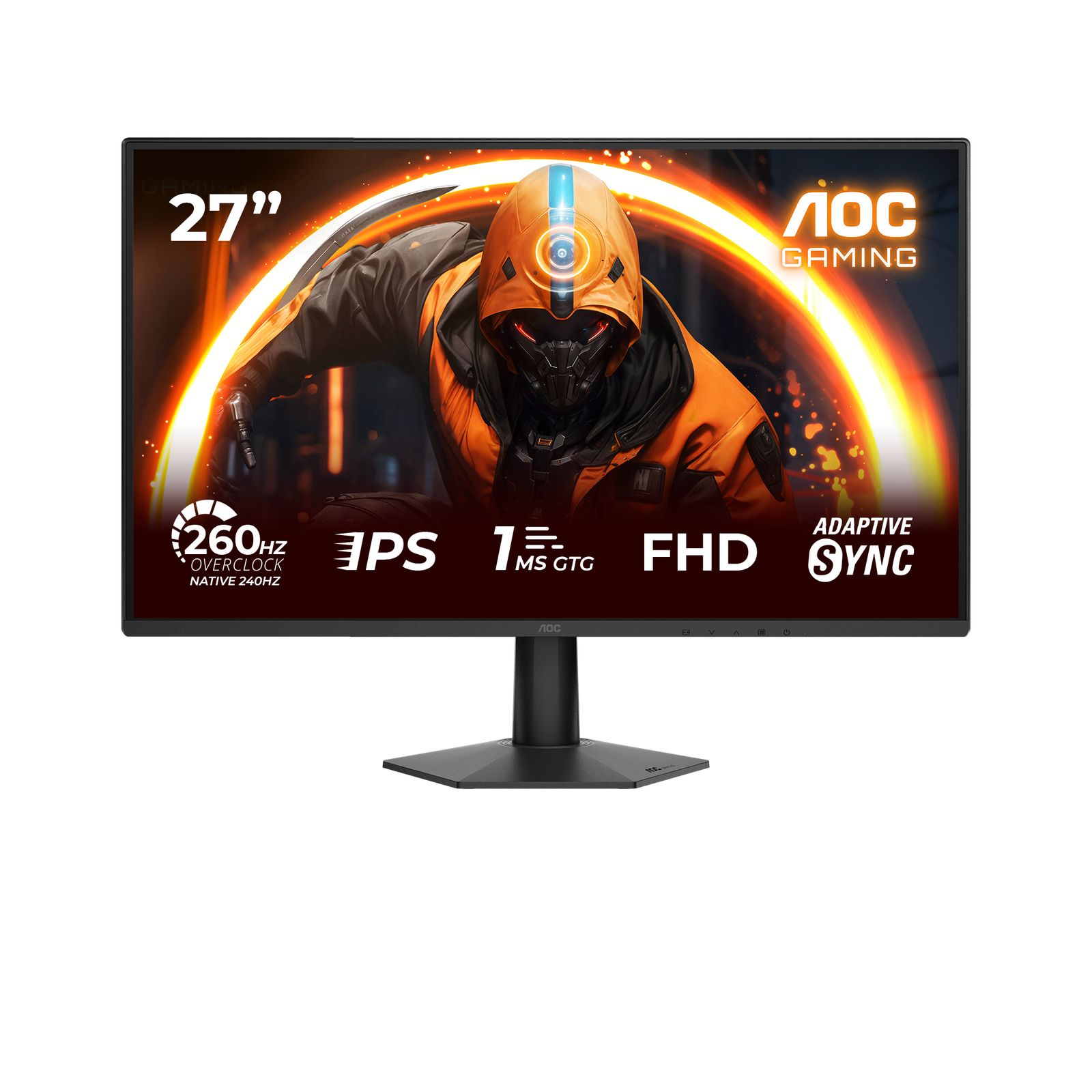 Aoc 27" (16:9) Fhd Ips, 0.3MS, 260HZ, Hdmi, Dp, 3YR, image 1 of 17