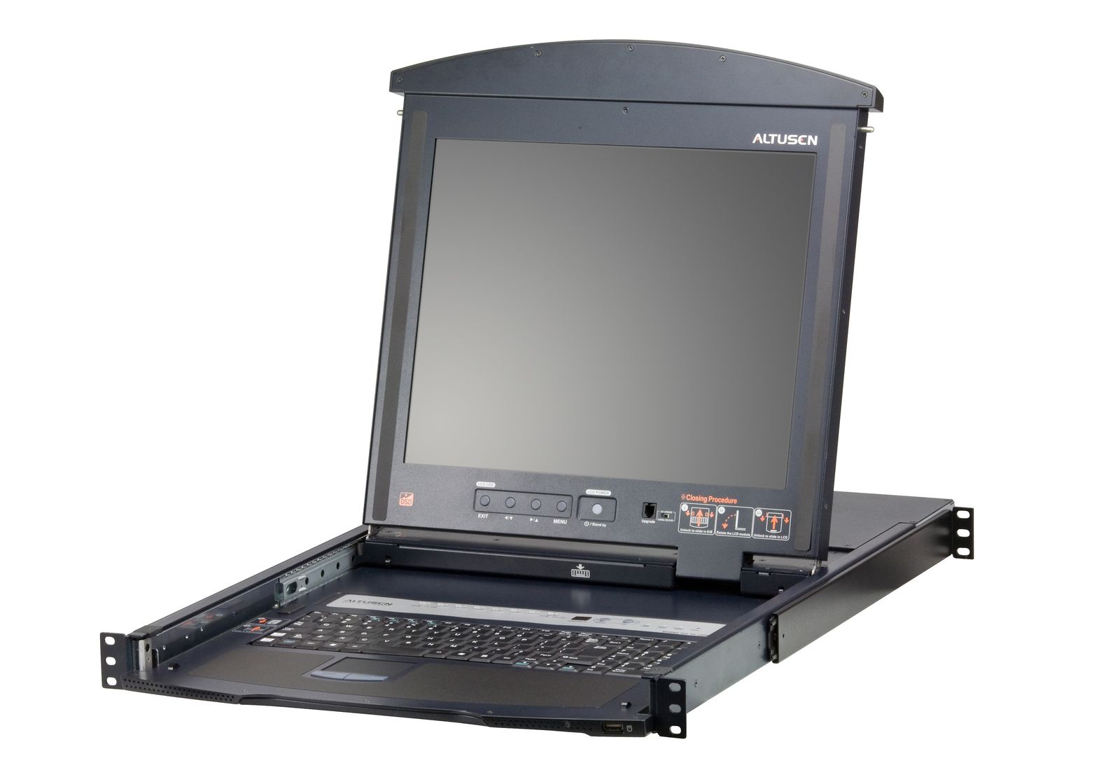 Aten 8-PORT Multi-interface Cat 5 Dual Rail 19" Lcd Kvm Switch, image 1 of 4