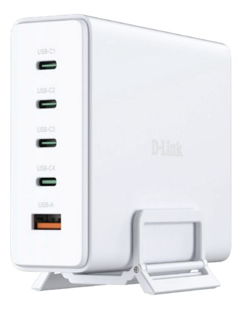 D-link 240W Gan Charger with Usb-a and 4 Usb-c Ports, image 1 of 2