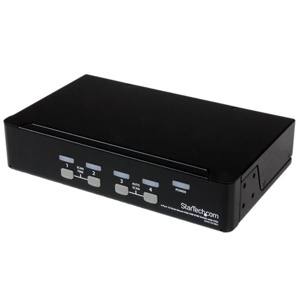 Startech 4 Port 1U Rackmount Usb Kvm Switch with Osd - Taa, image 1 of 4