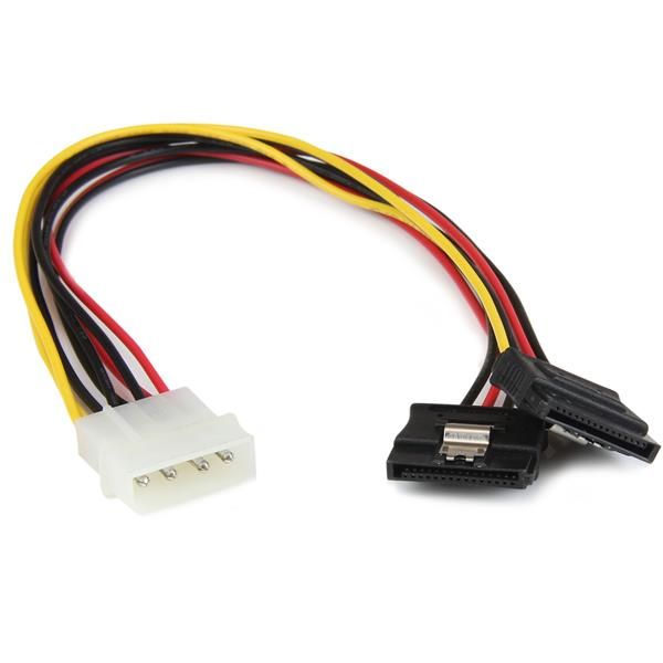Startech.com 12IN LP4 TO 2X Latching Sata Power Y Cable Splitter Adapter - 4 Pin LP4 TO DU, image 1 of 3