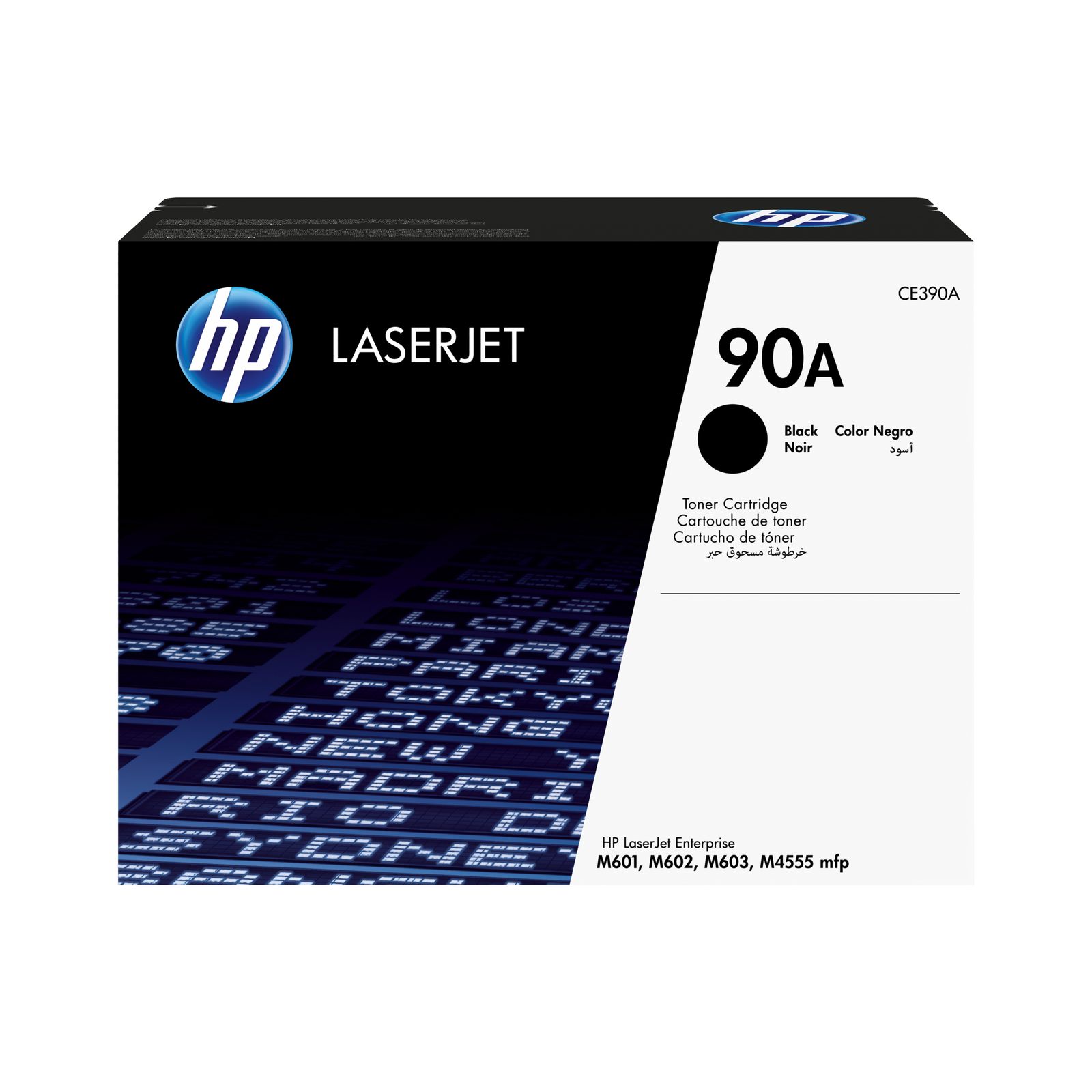 HP CE390A #90A Black Toner Cartridge (10,000 Yield), image 1 of 11