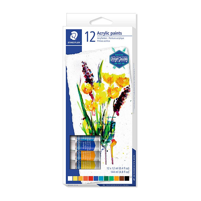 Staed Acrylic Paint Asst BX12