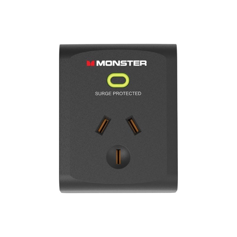 Monster 1-PORT Surge Black, image 1 of 2