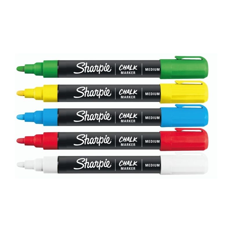 SH Chalk Wet Markr Ast PK5 BX4