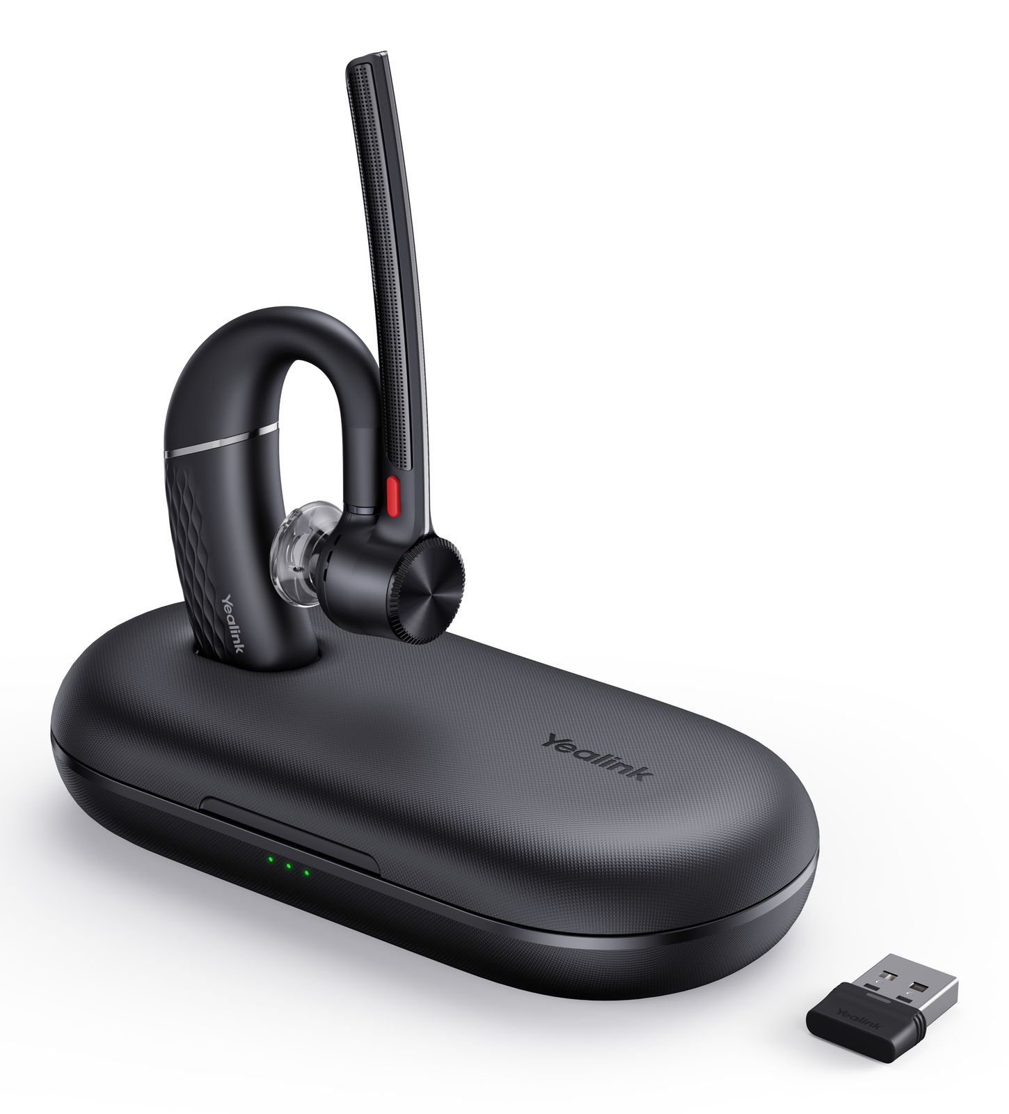 Yealink (BH71-PRO) MS Mono BT Headset W/charge CASE,BT51 Dongle,mobile/pc,usb-c/a Adapter, image 1 of 5