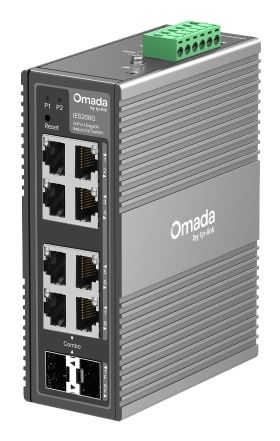 Tp-link Omada 8-PRT Indust Managed Gigabit Switch, GBE(6), Sfp COMBO(2), 5YR, image 1 of 5