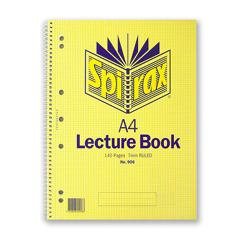 Spirax 906 Lect Book A4 PK10