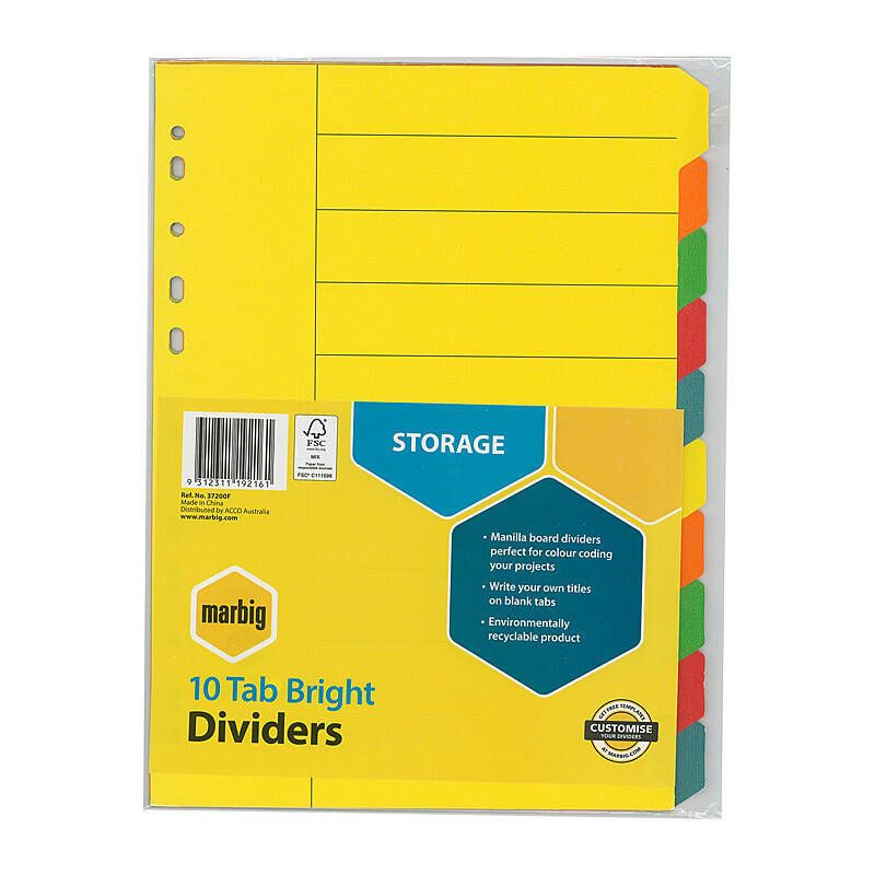 Mbg Dvder Brt Mnlla A4 10TAB