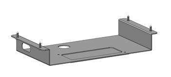 Spacepole Mount Blk for HP Engage Hub