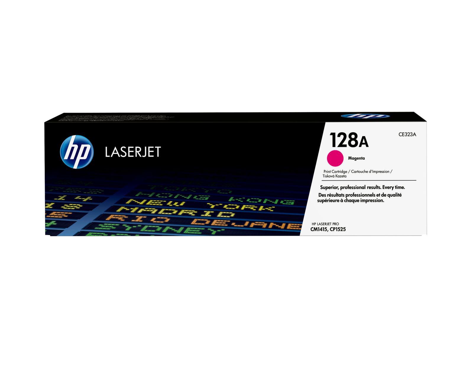 HP CE323A #128A Magenta Toner Cartridge (1,300 Yield), image 1 of 7
