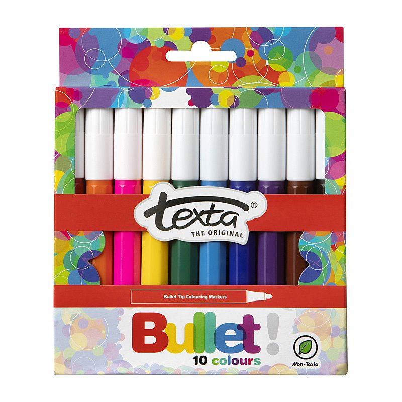 Texta Bulet Coloring Mrkr PK10