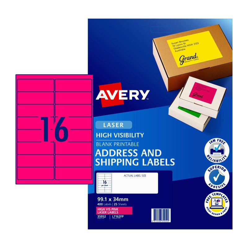 AV Lsrlb Pnk L7162FP 16UP PK25, image 1 of 2