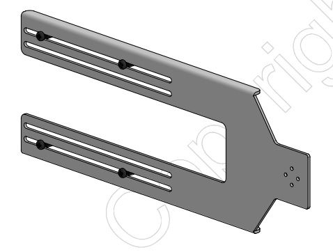 Spacepole Screen Add-on Brkt Vesa for 22IN Scn Blk