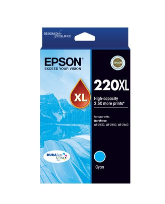 Epson C13T294292 220XL High Capacity Durabrite Ultra Cyan Ink