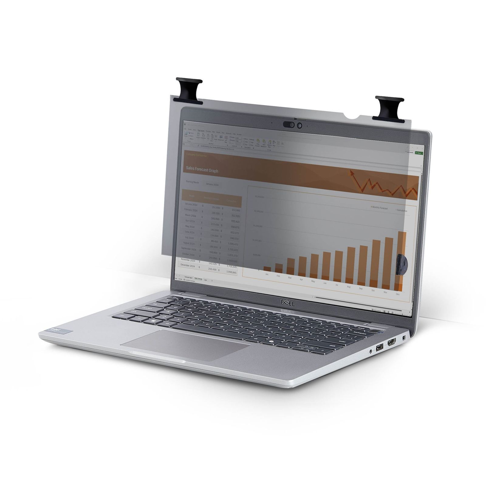 Startech.com 13.3IN 16:9 Laptop Touch Privacy Screen, Touch, Flip-over, 2 YR, image 1 of 5