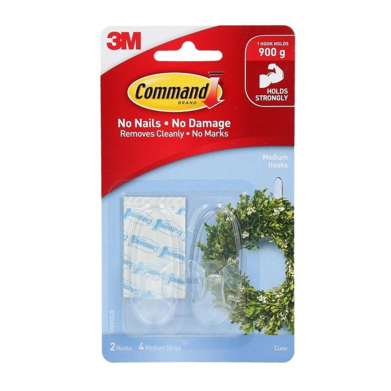 Cmd Hook 17091CLR Med PK2 BAG6