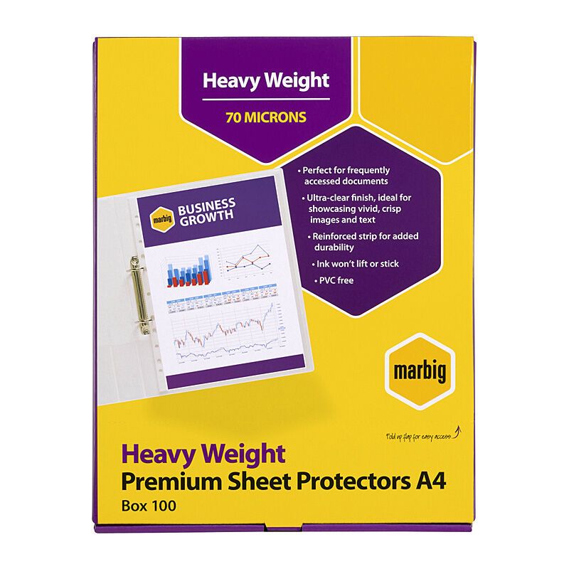 Mbg S/protectors H/w A4 PK100