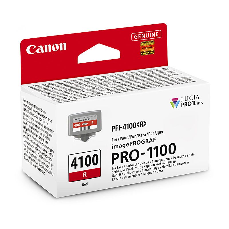 Canon PFI4100 Red Ink Cart, image 1 of 3