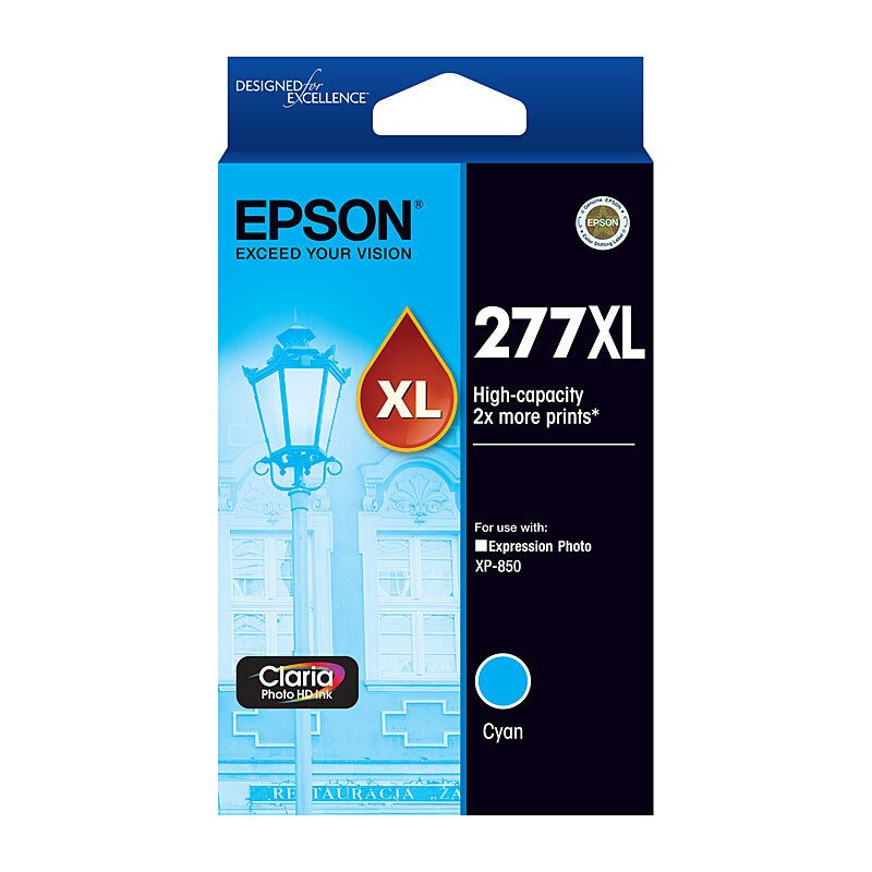Epson C13T278292 High Capacity Claria Photo HD Cyan Ink (yields UP TO 740 Pages)