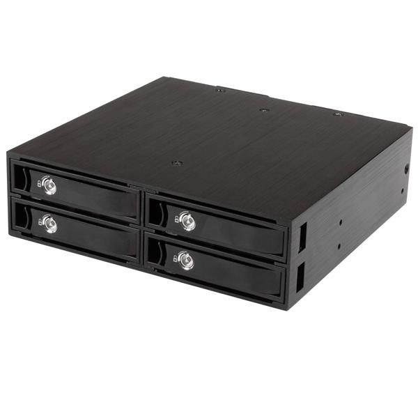 Startech 4 Bay Mobile Rack Backplane for 2.5IN Sata/sas Drives 5-15MM, 2YR, image 1 of 8