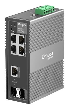 Tp-link Omada 6-PRT Indus Managed Gigabit Switch, Gbe (4), Sfp COMBO(1), SFP(1), 5YR, image 1 of 5