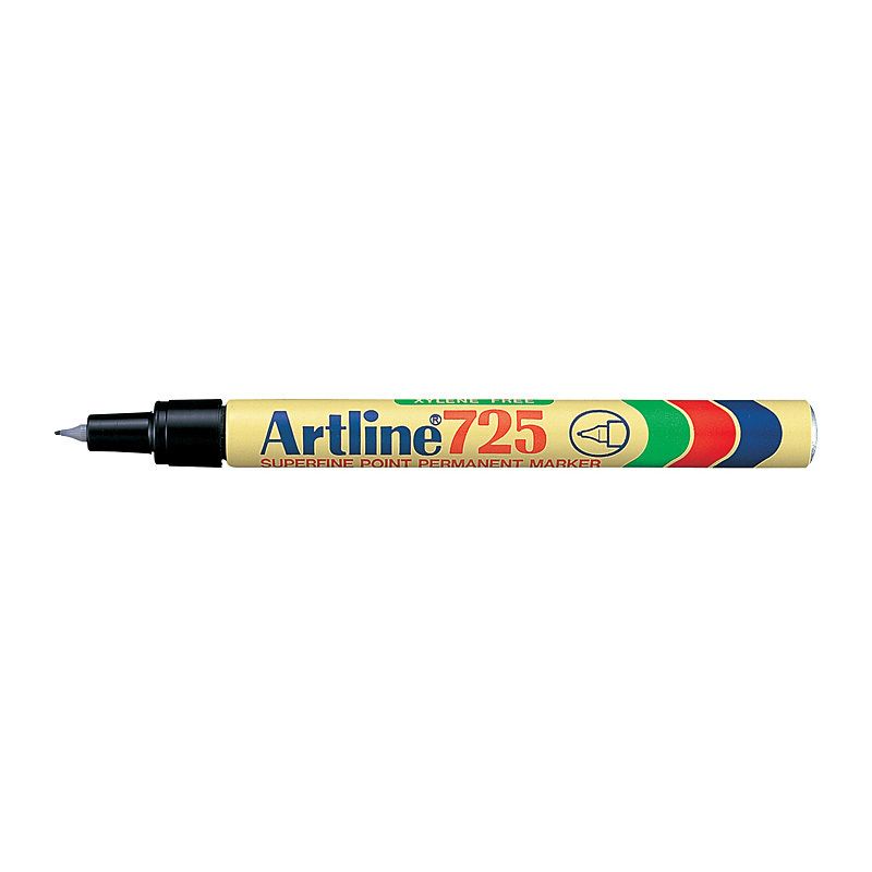 Artline 725 Perm Mrkr Blk BX12