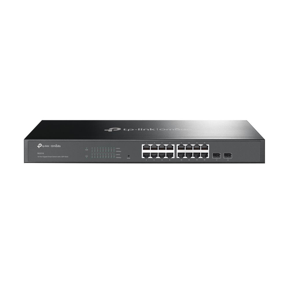 Tp-link Omada 16-PORT Managed Gigabit Rack Switch, GBE(16), SFP(2), 5YR