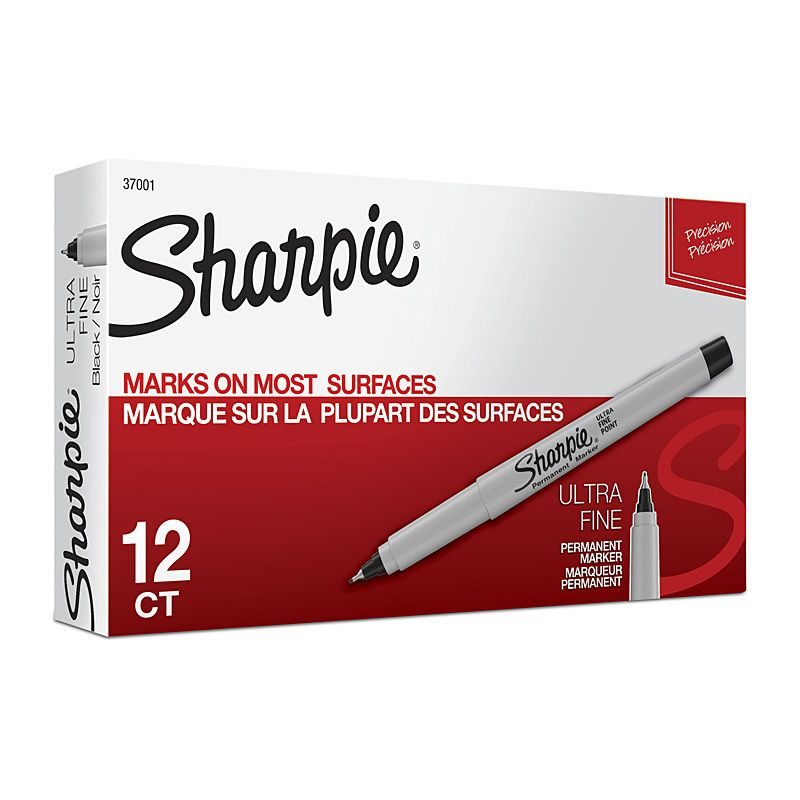 SH Perm Marker Ufp Blk NP PK12