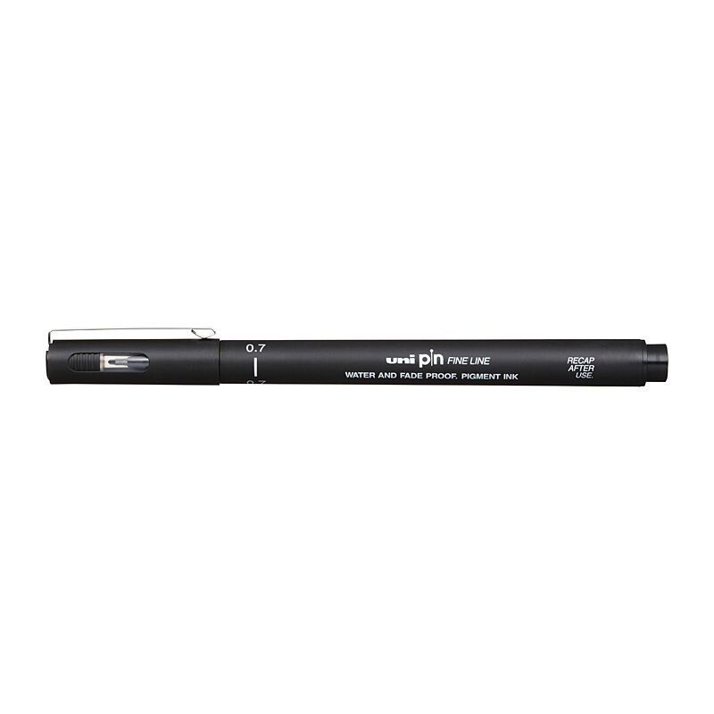 Uni Pin Fineliner 0.7 Blk BX12