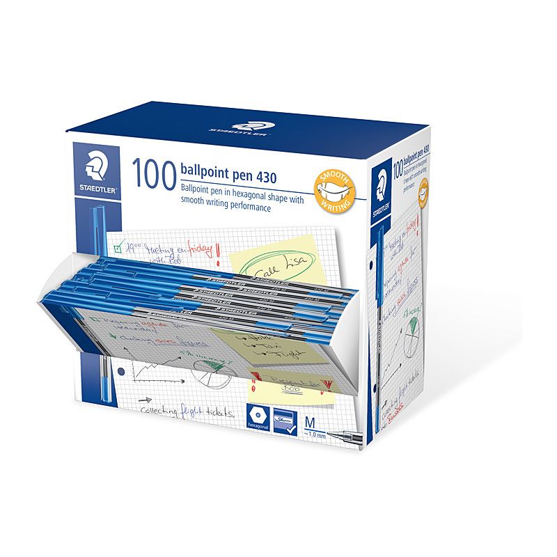 Staed BALLPOINT430 M Blu BX100