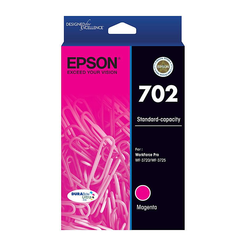 Epson C13T344392 Standard Yield 702 Magenta Durabrite Ink Cartridge