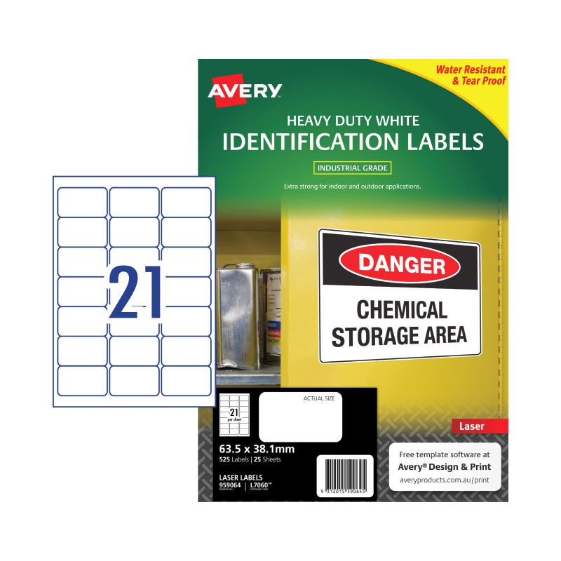 AV Laser Lbl L7060 21UP PK25, image 1 of 3