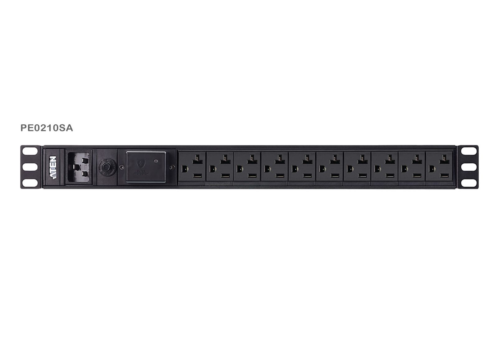 Aten 10 Port 1U Basic Pdu with Surge Protection, image 1 of 4